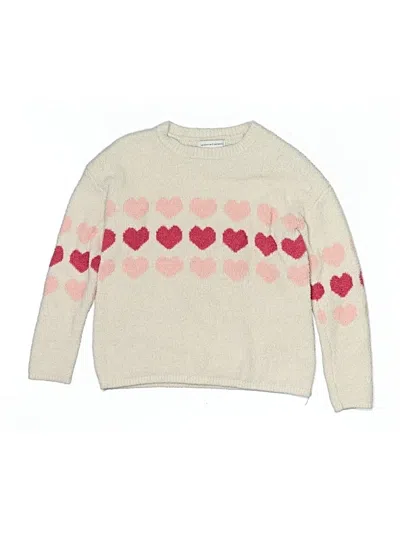 Pre-owned Cupcakes And Cashmere Kids' Pullover Sweater In Ivory