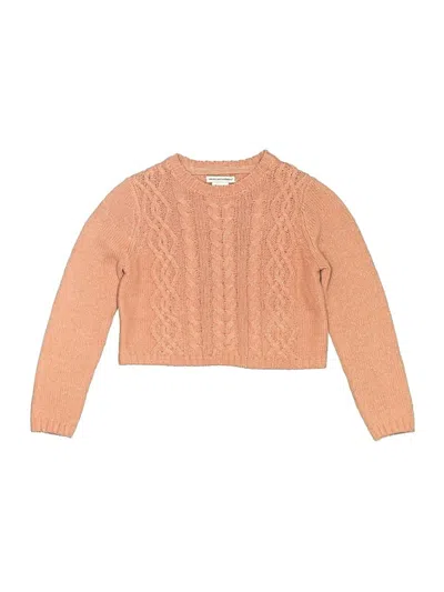 Pre-owned Cupcakes And Cashmere Kids' Pullover Sweater In Orange
