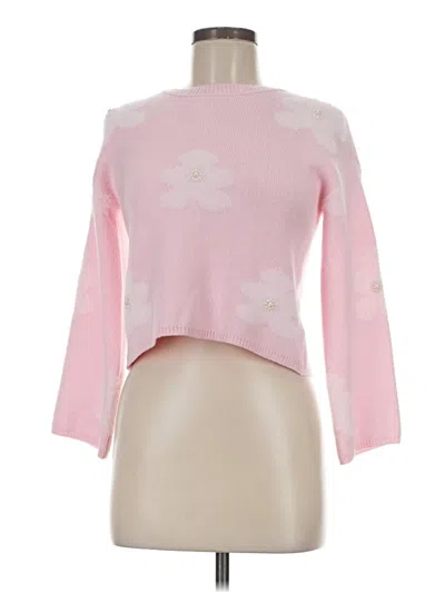Pre-owned Cupcakes And Cashmere Pullover Sweater In Pink