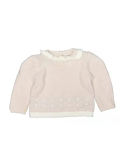 Pre-owned Cupcakes And Cashmere Babies' Pullover Sweater In Pink