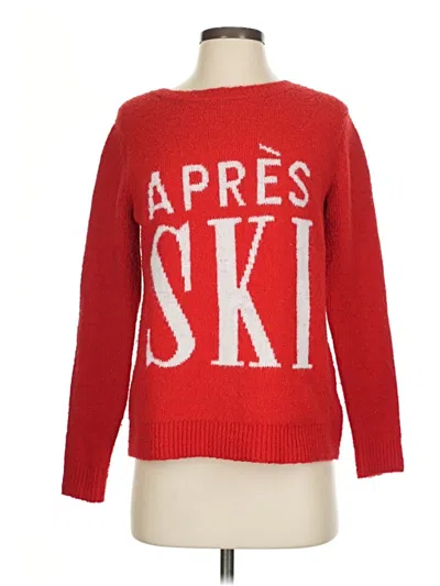 Pre-owned Cupcakes And Cashmere Pullover Sweater In Red