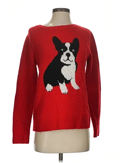 Pre-owned Cupcakes And Cashmere Pullover Sweater In Red