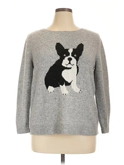 Pre-owned Cupcakes And Cashmere Pullover Sweater In Silver