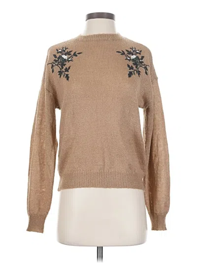 Pre-owned Cupcakes And Cashmere Pullover Sweater In Tan