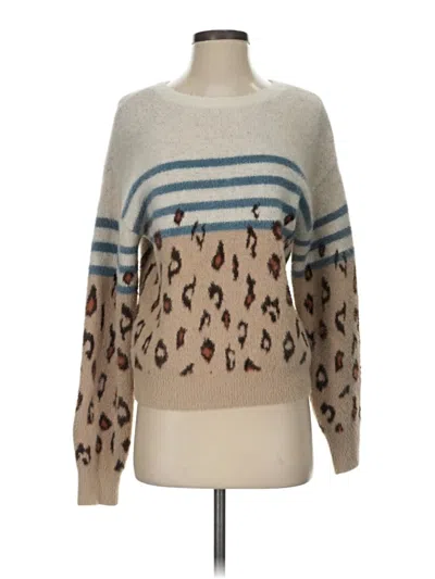 Pre-owned Cupcakes And Cashmere Pullover Sweater In Tan
