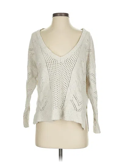 Pre-owned Cupcakes And Cashmere Pullover Sweater In White