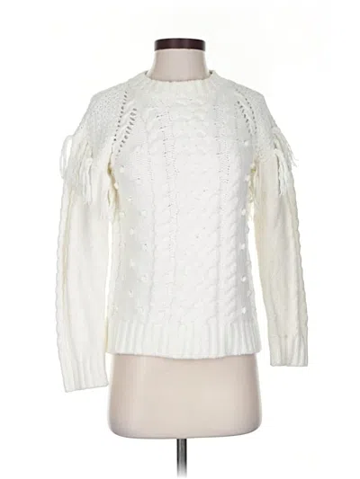Pre-owned Cupcakes And Cashmere Pullover Sweater In White