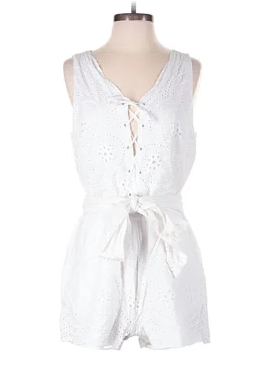 Pre-owned Cupcakes And Cashmere Romper In White