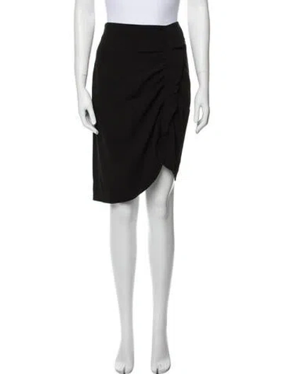 Pre-owned Cupcakes And Cashmere Ruffle Embellishment Knee-length Skirt W/ Tags In Black