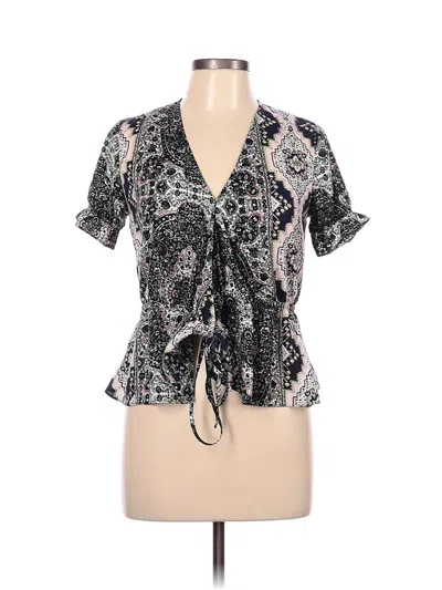 Pre-owned Cupcakes And Cashmere Short Sleeve Blouse In Pink