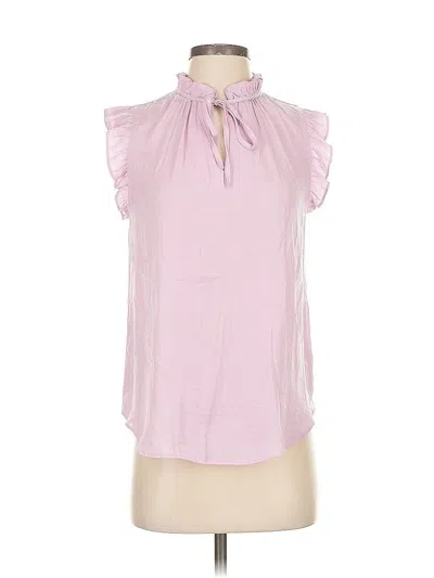 Pre-owned Cupcakes And Cashmere Short Sleeve Blouse In Pink