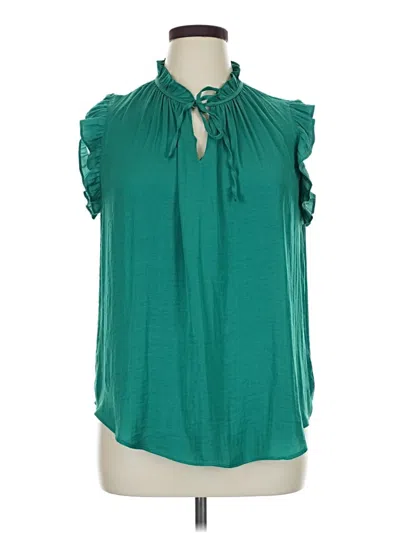 Pre-owned Cupcakes And Cashmere Sleeveless Blouse In Blue