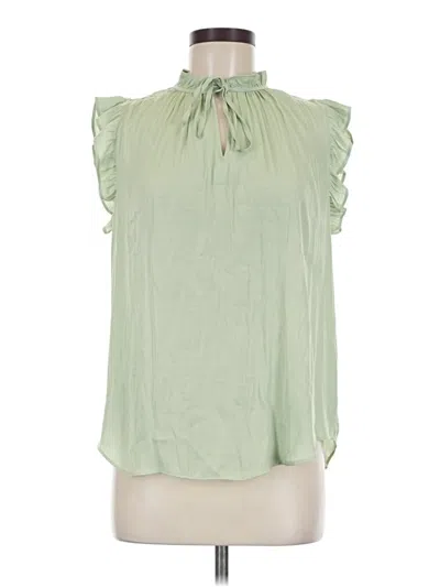 Pre-owned Cupcakes And Cashmere Sleeveless Blouse In Green