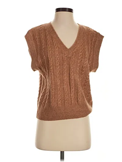 Cupcakes And Cashmere Sweater Vest In Brown