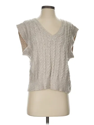 Pre-owned Cupcakes And Cashmere Sweater Vest In Gray