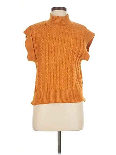 Pre-owned Cupcakes And Cashmere Sweater Vest In Orange