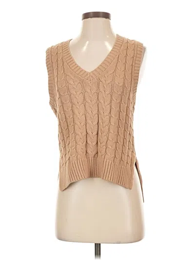 Pre-owned Cupcakes And Cashmere Sweater Vest In Tan