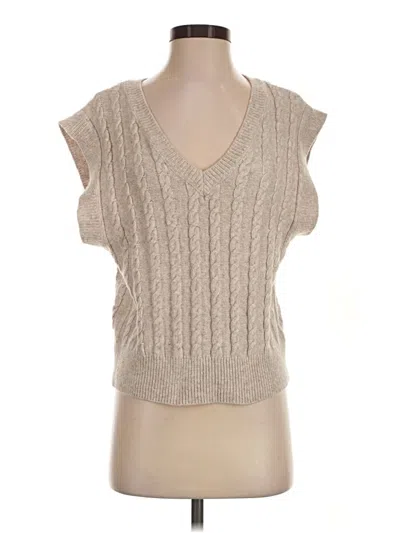 Pre-owned Cupcakes And Cashmere Sweater Vest In Tan