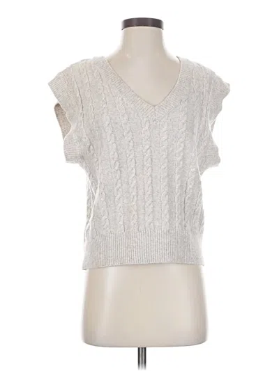 Pre-owned Cupcakes And Cashmere Sweater Vest In White