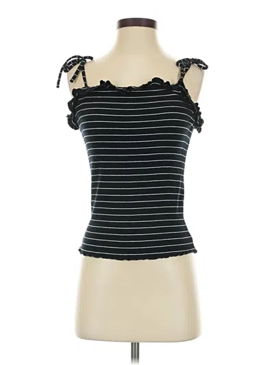 Pre-owned Cupcakes And Cashmere Tank Top Black Sweetheart Neckline Tops