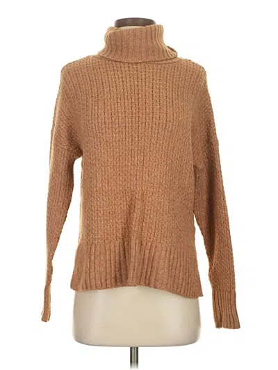 Pre-owned Cupcakes And Cashmere Turtleneck Sweater In Brown