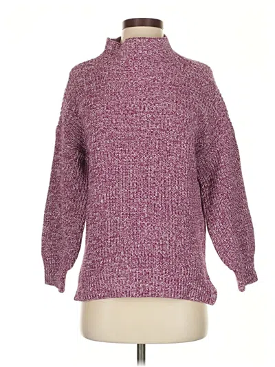 Pre-owned Cupcakes And Cashmere Turtleneck Sweater In Burgundy