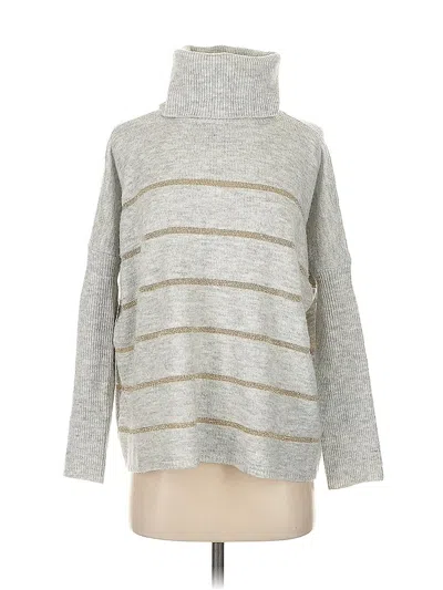 Pre-owned Cupcakes And Cashmere Turtleneck Sweater In Gray