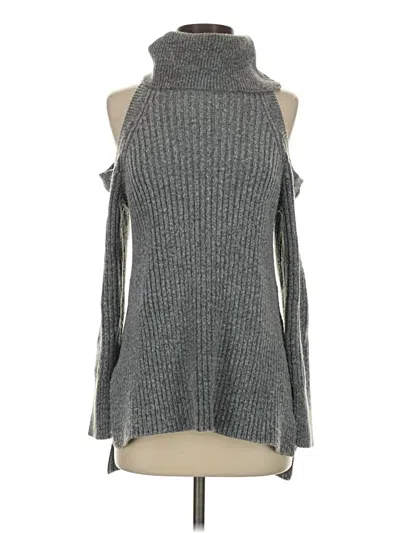 Pre-owned Cupcakes And Cashmere Turtleneck Sweater In Gray