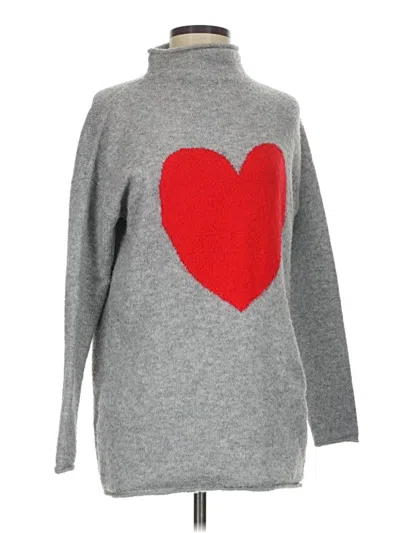 Pre-owned Cupcakes And Cashmere Turtleneck Sweater In Gray