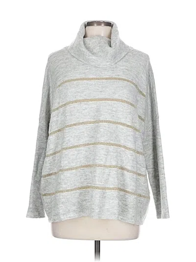 Pre-owned Cupcakes And Cashmere Turtleneck Sweater In Gray