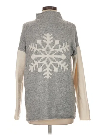 Pre-owned Cupcakes And Cashmere Turtleneck Sweater In Gray
