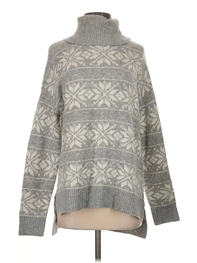 Pre-owned Cupcakes And Cashmere Turtleneck Sweater In Gray