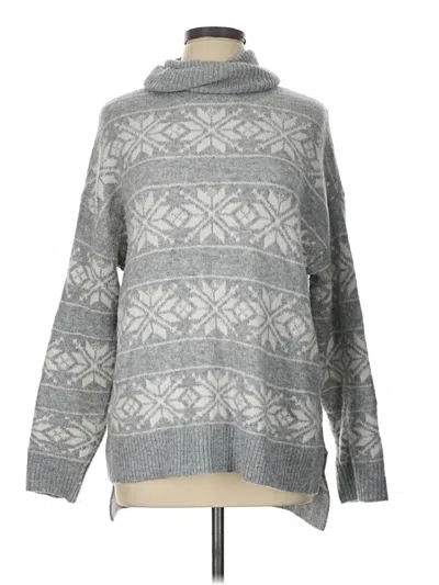 Pre-owned Cupcakes And Cashmere Turtleneck Sweater In Gray