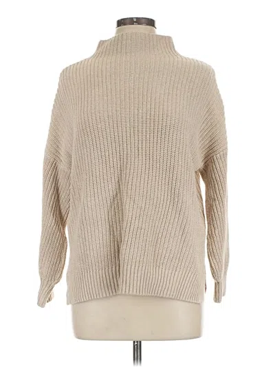 Pre-owned Cupcakes And Cashmere Turtleneck Sweater In Tan