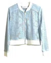 Cupcakes And Cashmere Women's Audrie Jacket In Blue/white In Blue