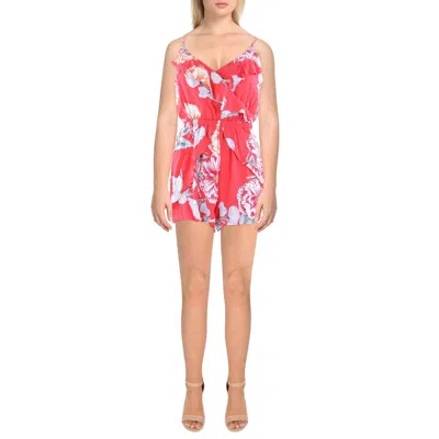Cupcakes And Cashmere Womens Floral Print Polyester Romper