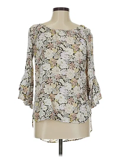 Pre-owned Cupio 3/4 Sleeve Blouse In Ivory