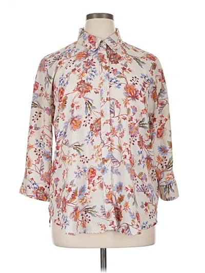 Pre-owned Cupio 3/4 Sleeve Blouse In Ivory