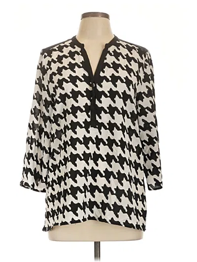 Pre-owned Cupio 3/4 Sleeve Blouse In Silver