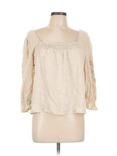 Pre-owned Cupio 3/4 Sleeve Blouse In White