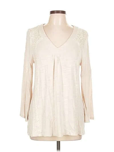 Pre-owned Cupio 3/4 Sleeve Blouse In White