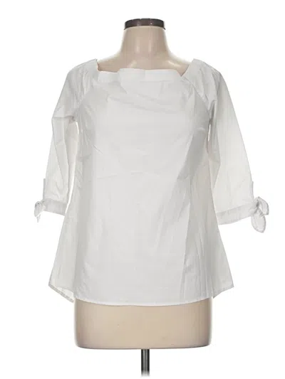 Pre-owned Cupio 3/4 Sleeve Blouse In White
