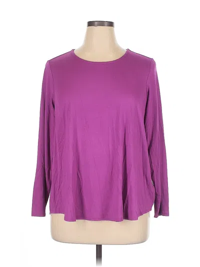Pre-owned Cupio 3/4 Sleeve T-shirt In Purple