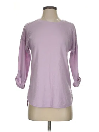 Pre-owned Cupio 3/4 Sleeve Top Purple Boatneck Tops