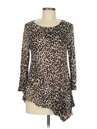 Pre-owned Cupio 3/4 Sleeve T-shirt In Brown