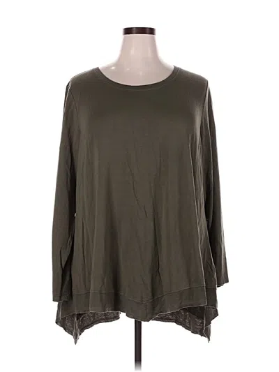 Pre-owned Cupio 3/4 Sleeve T-shirt In Green