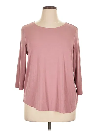 Pre-owned Cupio 3/4 Sleeve T-shirt In Pink