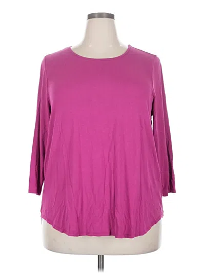 Pre-owned Cupio 3/4 Sleeve T-shirt In Pink