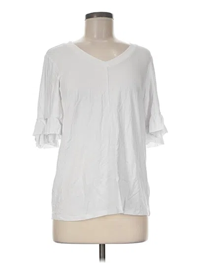 Pre-owned Cupio 3/4 Sleeve T-shirt In White