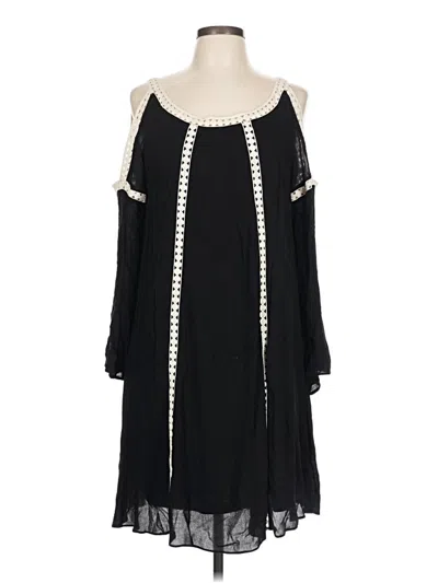 Pre-owned Cupio Casual Dress In Black